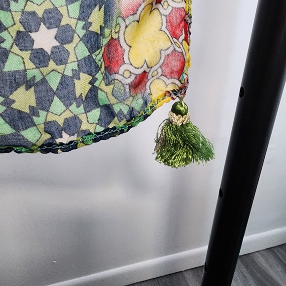 Colorful Patterned Scarf - Picture 2 of 3